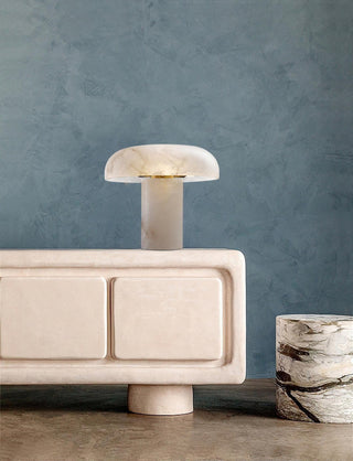 Mushroom Type Alabaster Table Lamp