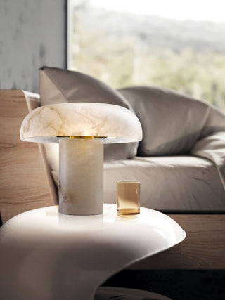 Mushroom Type Alabaster Table Lamp