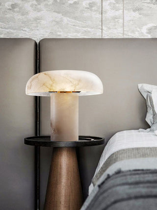 Mushroom Type Alabaster Table Lamp