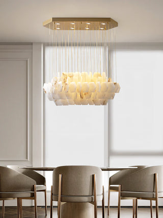 Natural Alabaster Chandelier