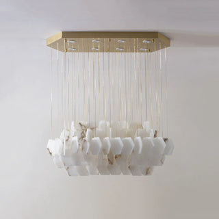 Natural Alabaster Chandelier