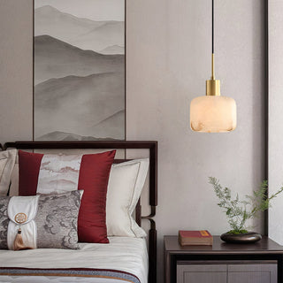 Natural Alabaster Small Pendant Light