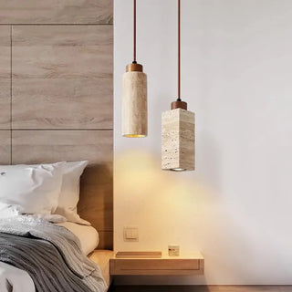 Natural Travertine GLigEt Pendant Light