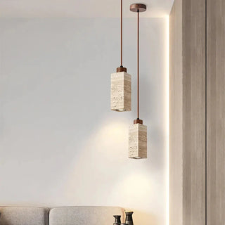 Natural Travertine GLigEt Pendant Light