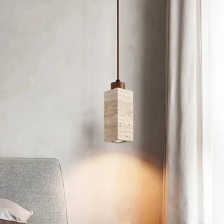 Natural Travertine GLigEt Pendant Light