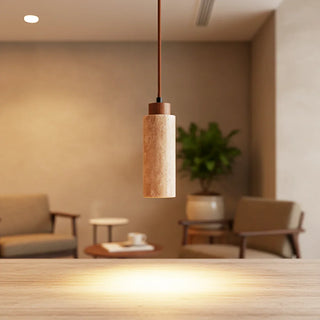 Natural Travertine GLigEt Pendant Light