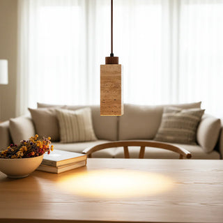 Natural Travertine GLigEt Pendant Light