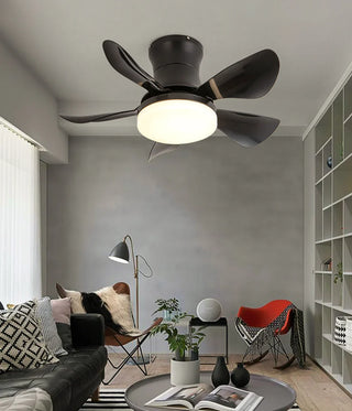 Nordic Blade Black Ceiling Fan Light
