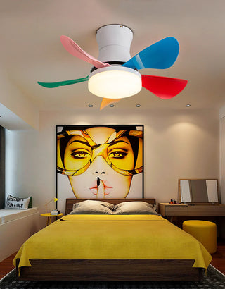 Nordic Blade Black Ceiling Fan Light