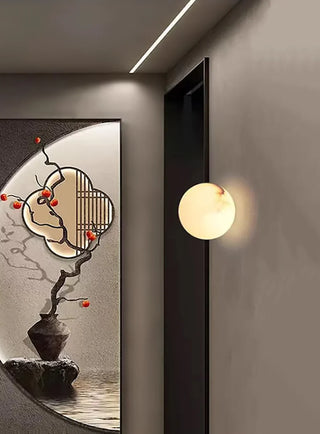 Orb Alabaster Wall Lamp