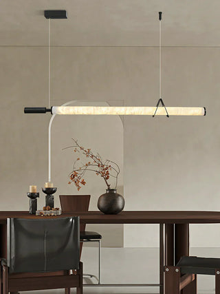 Organic Alabaster Linear Pendant Light
