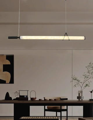 Organic Alabaster Linear Pendant Light