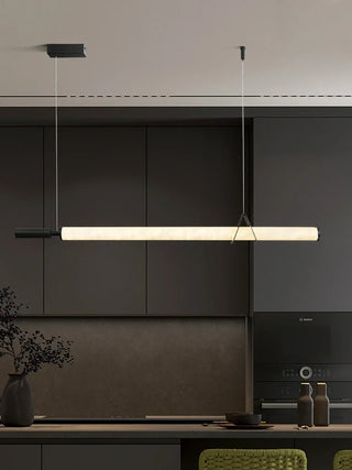 Organic Alabaster Linear Pendant Light