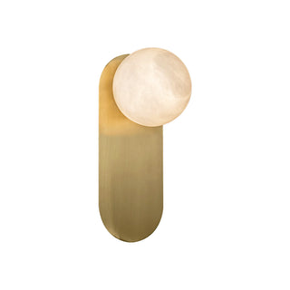 Oval Alabaster Spherical Wall Light