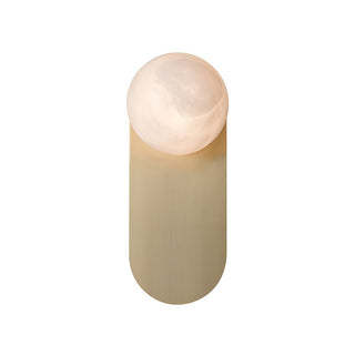 Oval Alabaster Spherical Wall Light