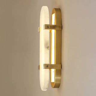 Oval Calla Alabaster Wall Sconce