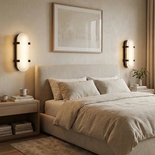 Oval Calla Alabaster Wall Sconce