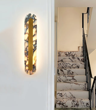 Oval Marble Marmo Wall Lamp