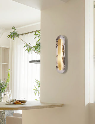 Oval Marble Marmo Wall Lamp