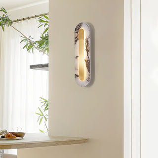 Oval Marble Marmo Wall Lamp
