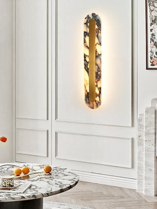 Oval Marble Marmo Wall Lamp