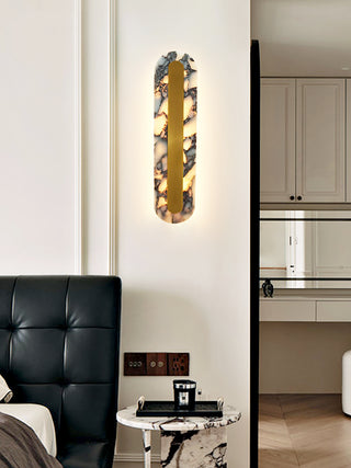 Oval Marble Marmo Wall Lamp