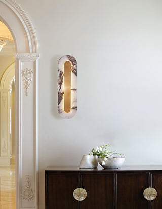 Oval Marble Marmo Wall Lamp