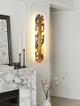 Oval Marble Marmo Wall Lamp