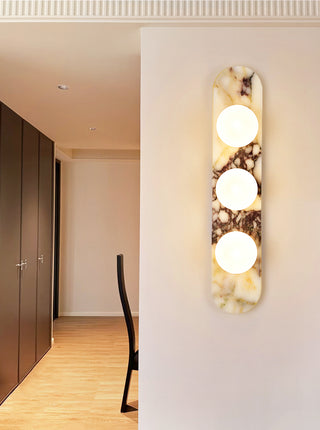 Oval Marble Modulo Glass Wall Lamp