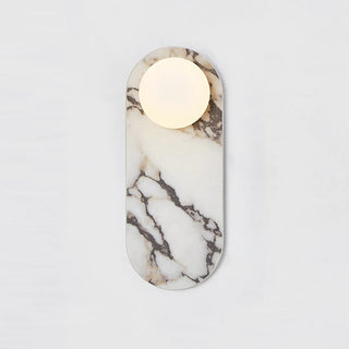 Oval Marble Modulo Glass Wall Lamp