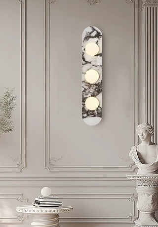 Oval Marble Modulo Glass Wall Lamp