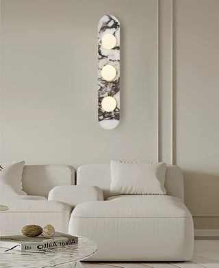 Oval Marble Modulo Glass Wall Lamp