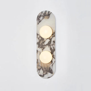 Oval Marble Modulo Glass Wall Lamp