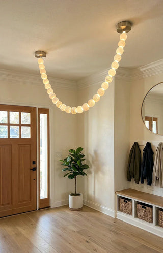 Pearl Alabaster Necklace Chandelier