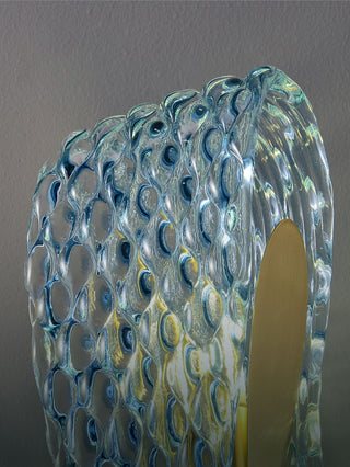 Petal Blue Glass Wall Lamp