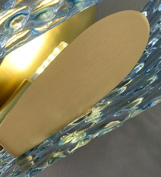 Petal Blue Glass Wall Lamp