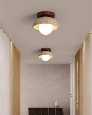 Piedra Travertine Ceiling Light