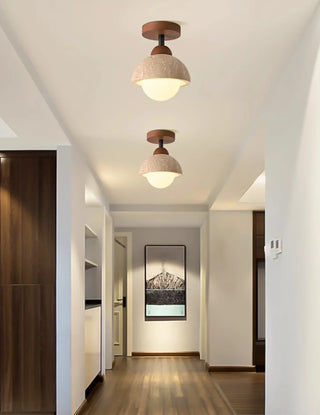 Piedra Travertine Ceiling Light