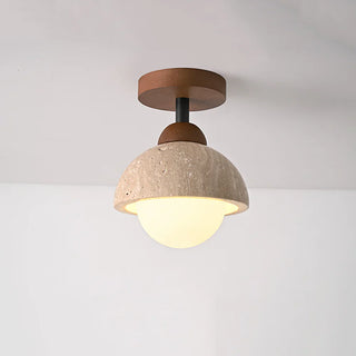 Piedra Travertine Ceiling Light