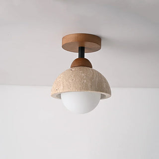 Piedra Travertine Ceiling Light