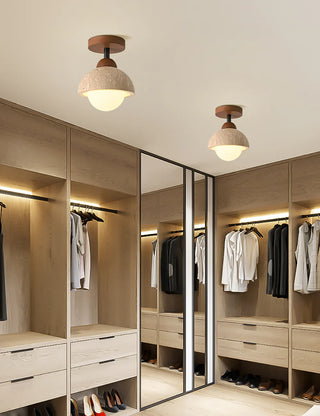 Piedra Travertine Ceiling Light