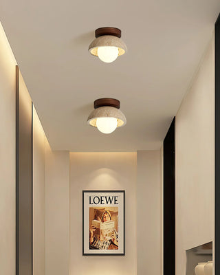 Piedra Travertine Ceiling Light