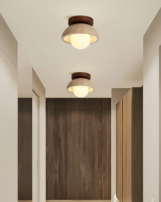 Piedra Travertine Ceiling Light