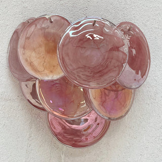 Pink Vintage Murano Glass Wall Lamp