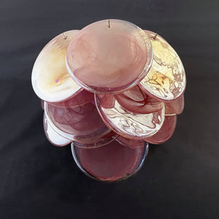 Pink Vintage Murano Glass Wall Lamp