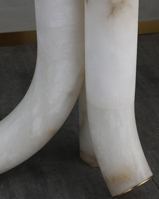 Piped Alabaster Floor Lamp