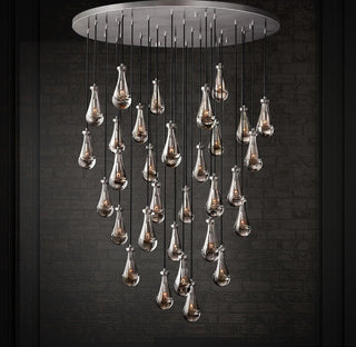 Raindrop Linear Chandelier. Raindrop Chandelier Lighting. Raindrop Linear Chandelier 54.