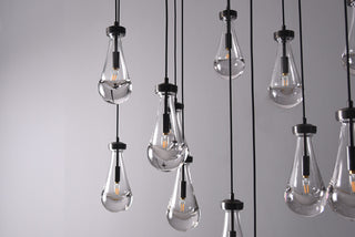 Raindrop Linear Chandelier. Raindrop Chandelier Lighting. Raindrop Linear Chandelier 54.