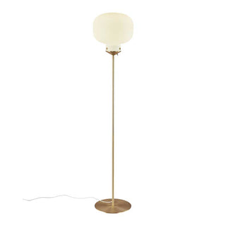 Raito Glass Globe Floor Lamp. Raito Globe Floor Lamp. Floor lamp | White/Brass. Floor lamp Raito Glass opal glass bulbs 150cm. Raito Glass Globe Table Lamp.