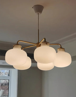 Raito Glass Globe Pendant Chandelier